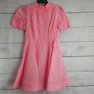 Antonio Melani Size 10 Iris 3-D Floral Dress - Taffy Pink *spots* NWT $299 1214